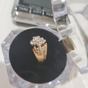 10k natural diamond yellow gold